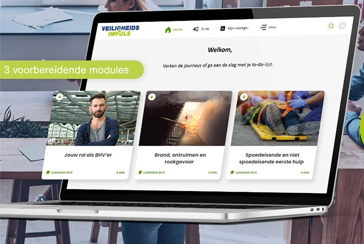 Nieuw vanaf april: BHV-basis met leerplatform Veiligheidsimpuls